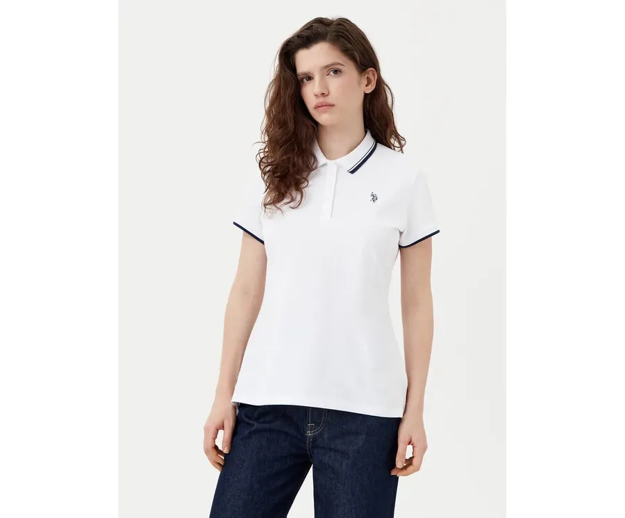 obrazek 1 U.S. Polo Assn. Polo WUP0812 Biały Regular Fit