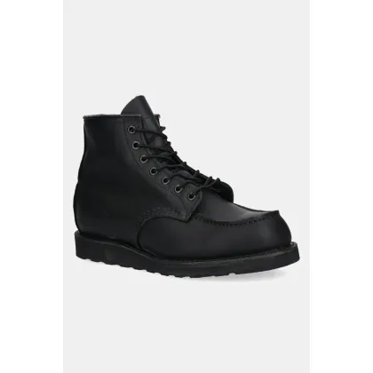 Zdjęcie Red Wing trzewiki skórzane 6-inch Classic Moc męskie kolor czarny 8074