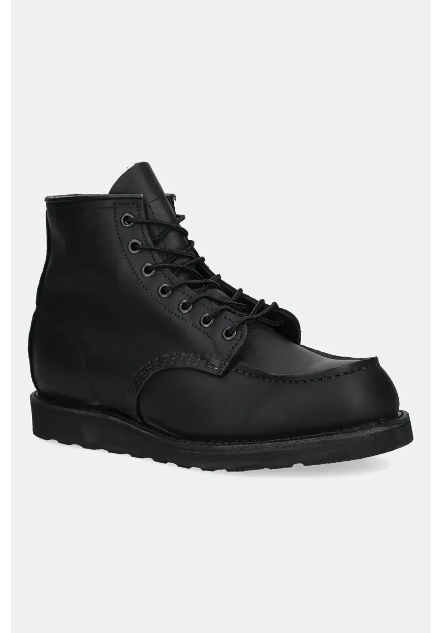 obrazek 1 Red Wing trzewiki skórzane 6-inch Classic Moc męskie kolor czarny 8074