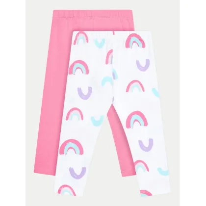 Zdjęcie OVS Komplet 2 par legginsów 1975843 Biały Slim Fit