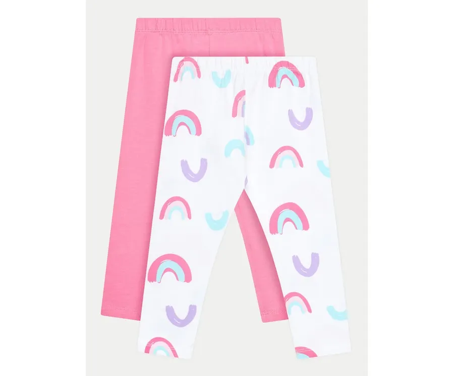 obrazek 1 OVS Komplet 2 par legginsów 1975843 Biały Slim Fit