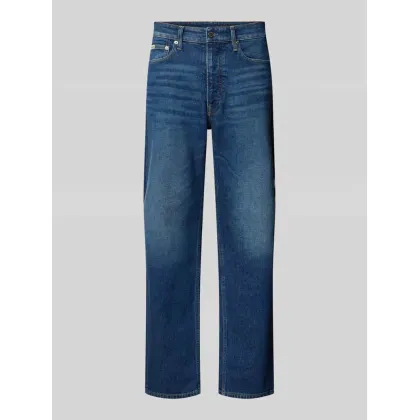 Zdjęcie Jeansy o kroju straight fit z 5 kieszeniami