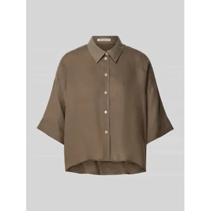 Zdjęcie Bluzka koszulowa z lnu model ‘YARIKA’