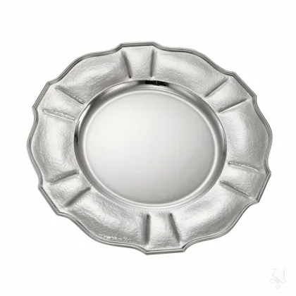 Zdjęcie Okrągła srebrna taca o klasycznym kształcie - Zaramella Argenti