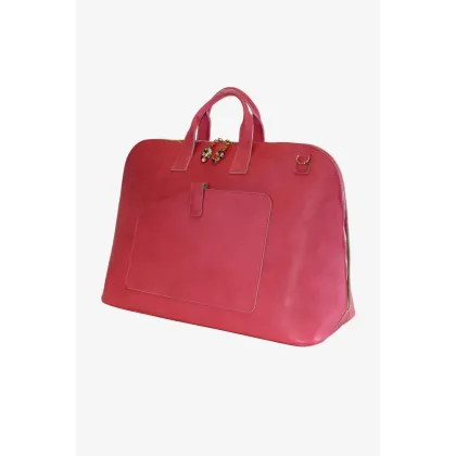 Zdjęcie Urokliwa torba ze skóry w kolorze różu - Terrida