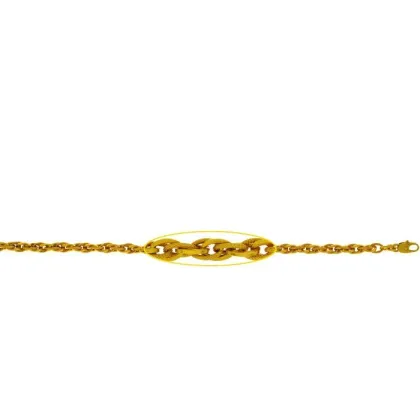 Zdjęcie Luksusowa złota bransoletka 19 mm