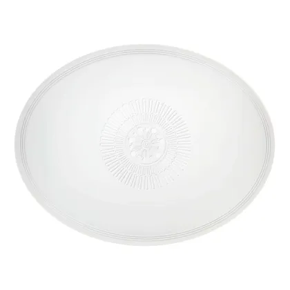 Zdjęcie Duży owalny talerz z kolekcji Ornament z reliefowym bogatym zdobieniem - Vista Alegre