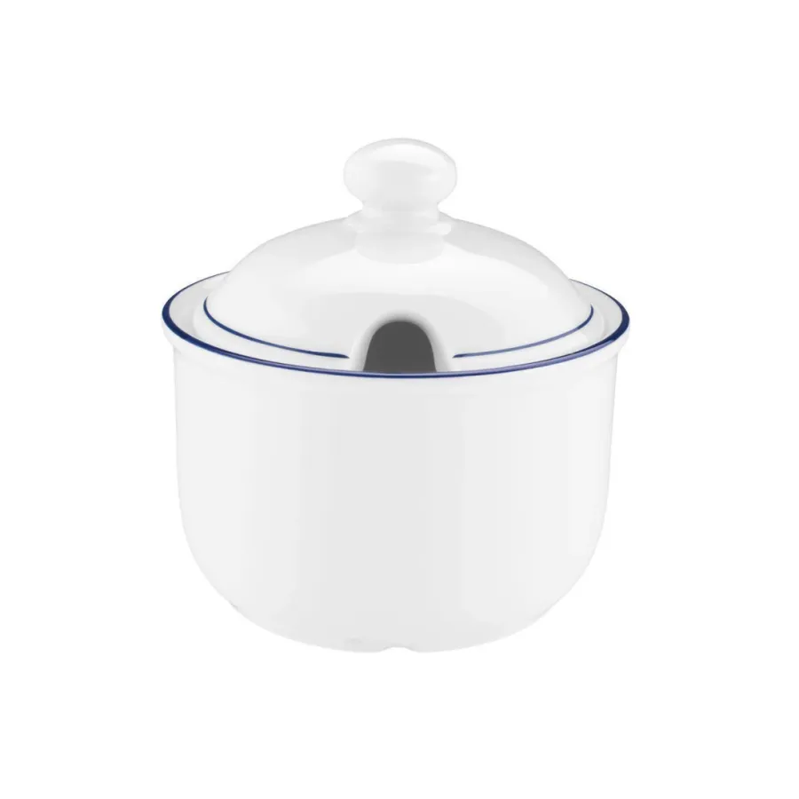 obrazek 2 Biała mała porcelanowa cukiernica w stylu nowoczesnym - Seltmann Weiden