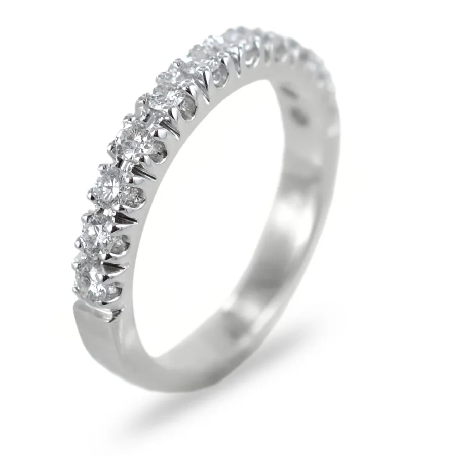 obrazek 1 Piękny pierścionek Riviera z 13 brylantami w złocie i brylantami 0,45 ct