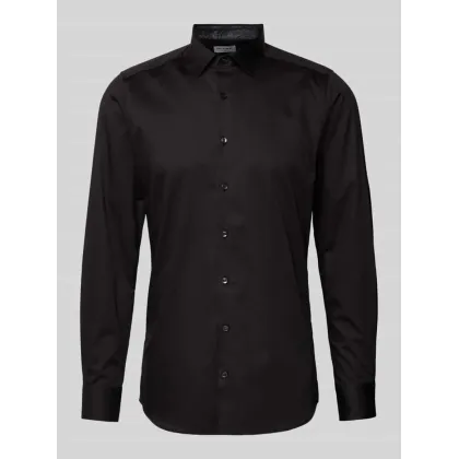 Zdjęcie Koszula biznesowa o kroju slim fit z listwą guzikową