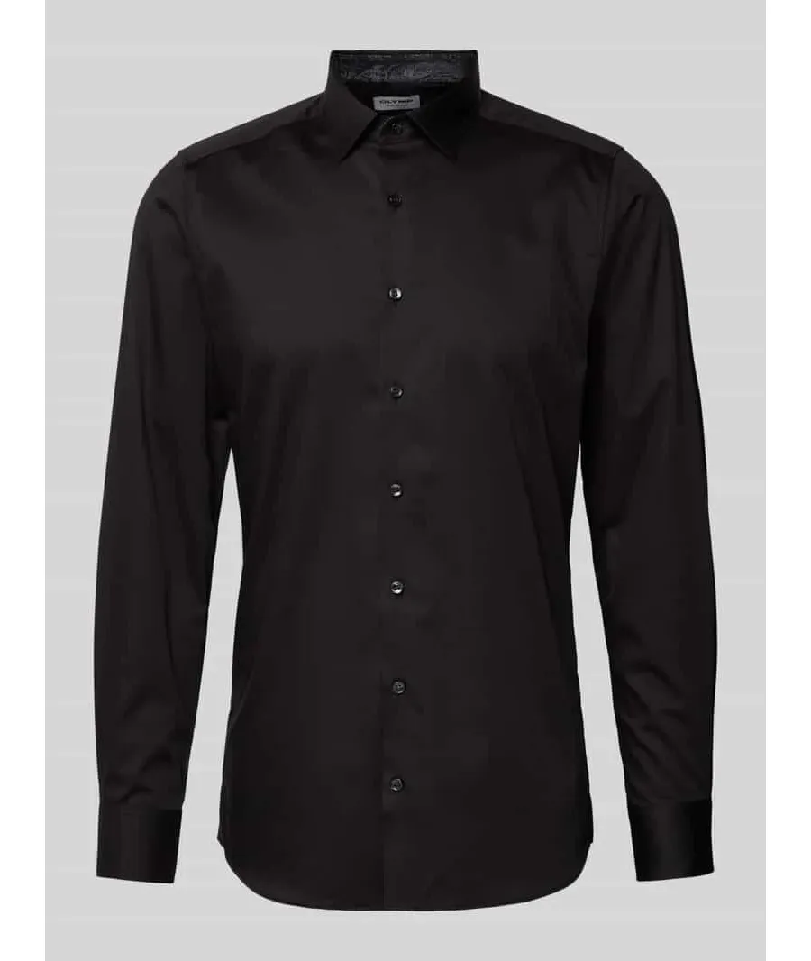 obrazek 1 Koszula biznesowa o kroju slim fit z listwą guzikową