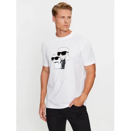 Zdjęcie KARL LAGERFELD T-Shirt 755061 534241 Biały Regular Fit