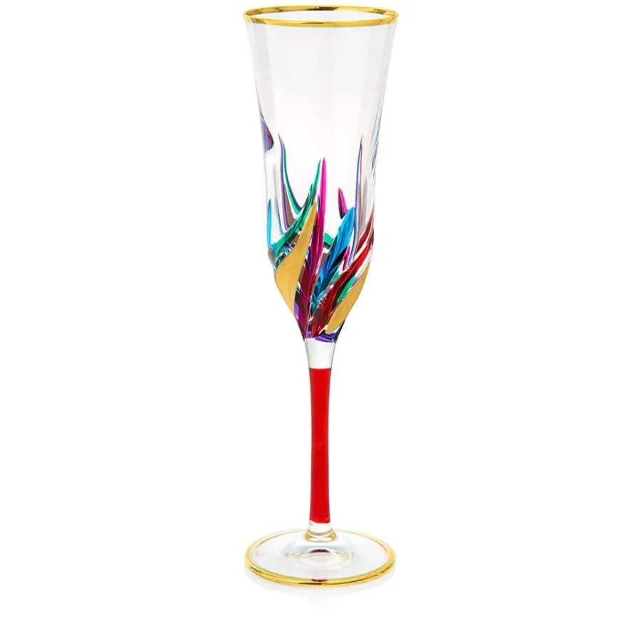 obrazek 1 Elegancki kolorowy komplet 6 kieliszków do degustacji szampana (170 ml)