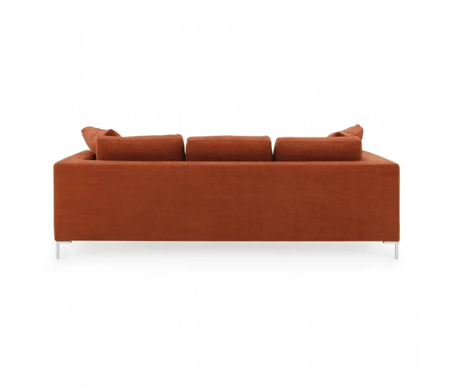 obrazek 2 Pomarańczowa wygodna sofa 4-osobowa w nowoczesnym stylu - Sevensedie