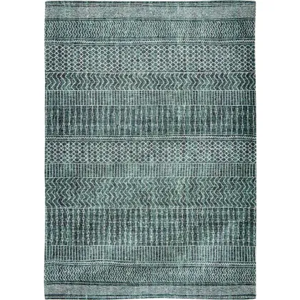 Zdjęcie Stylowy zielony dywan we wzory - DESERT GRASS 8792