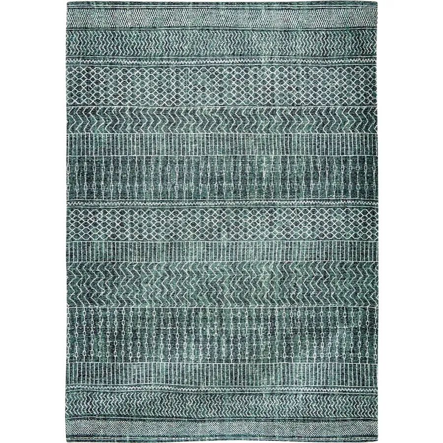 obrazek 1 Stylowy zielony dywan we wzory - DESERT GRASS 8792