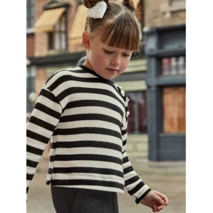 Zdjęcie Mayoral Komplet sweter i spodnie materiałowe 4554 Czarny Regular Fit