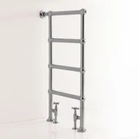 Picture Flag simple wall heated towel rail, hot water version - 3SC