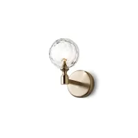 Picture Italian wall lamp with a hand-cut crystal ball - Il Paralume Marina