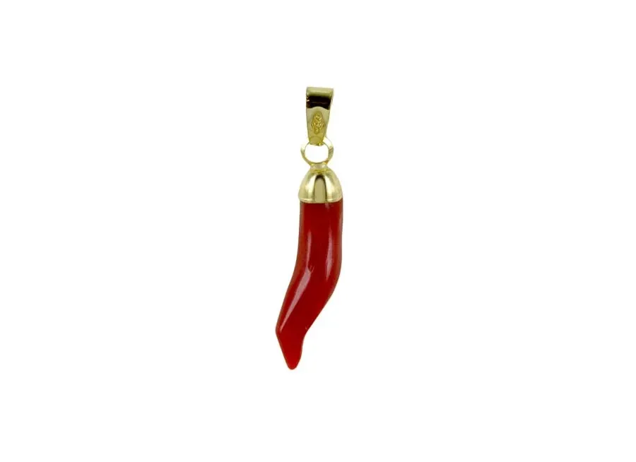 obrazek 1 Oryginalna zawieszka Lucky Horn 18-karatowe złoto