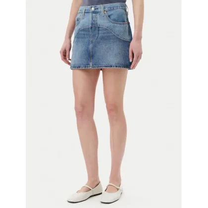 Zdjęcie Levi's® Spódnica jeansowa Western 501® 001VJ-0001 Niebieski Regular Fit