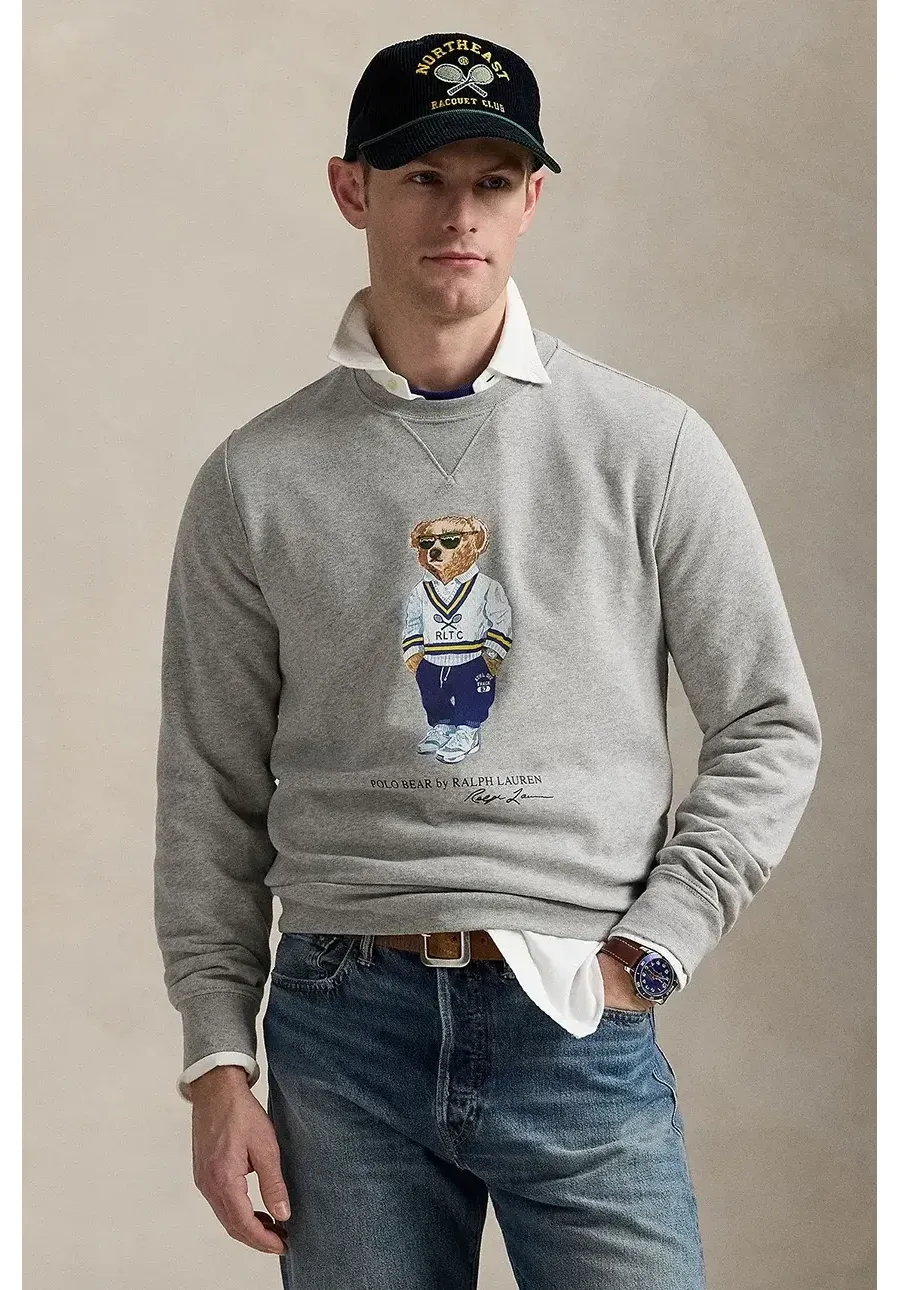 obrazek 1 Polo Ralph Lauren bluza męska kolor szary z nadrukiem 710973145