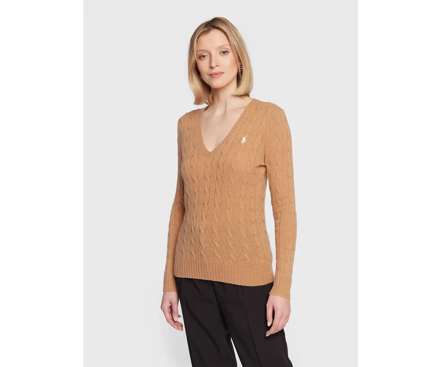 obrazek 1 Polo Ralph Lauren Sweter 211875832008 Beżowy Regular Fit