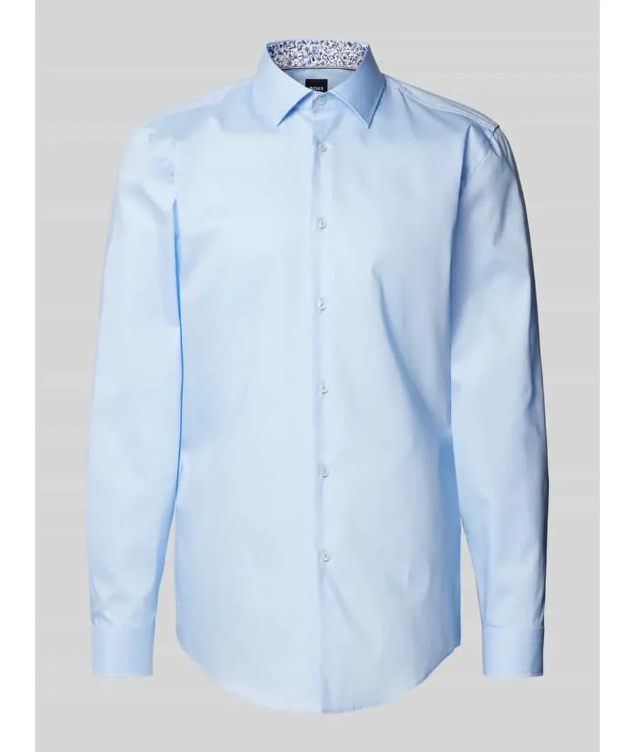 obrazek 1 Koszula biznesowa o kroju slim fit z kołnierzykiem typu kent model ‘Hank’