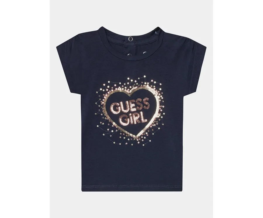 obrazek 1 Guess T-Shirt K4RI25 K6YW4 Granatowy Boxy Fit