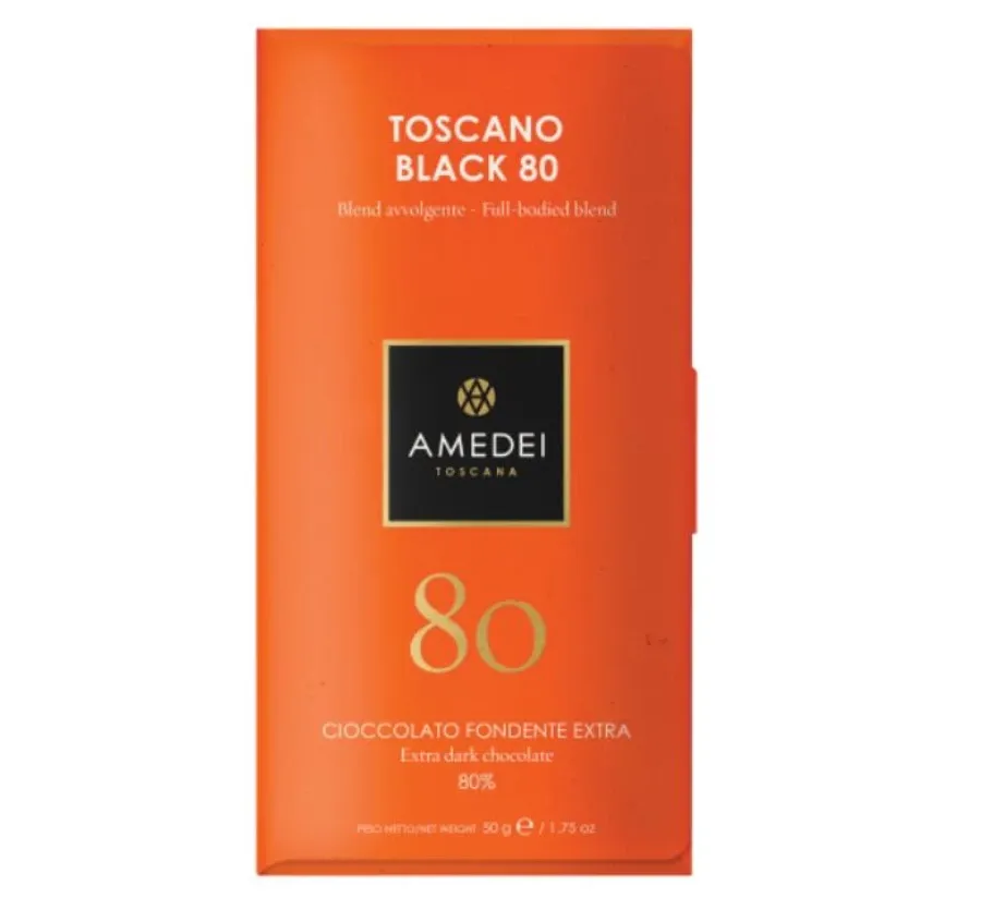 obrazek 1 Włoska czekolada Toscano Black Amedei, 80% kakao, 50g