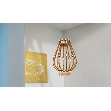 Picture An artistic and designer chandelier from the Raqam - Masiero collection