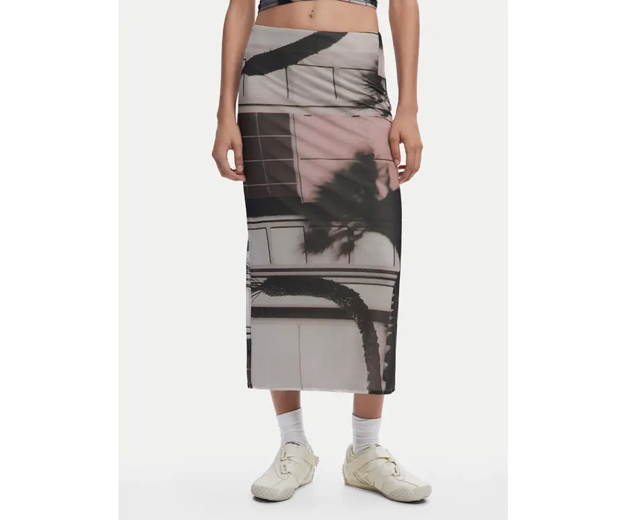 obrazek 1 Desigual Spódnica tiulowa 25SWFK05 Kolorowy Regular Fit
