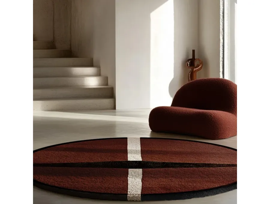 obrazek 3 Okrągły dywan emanujący naturalną elegancją i wyrafinowaniem