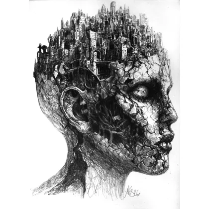 Zdjęcie Jak w przebudzeniach Jak w snach *rysunek piórkiem