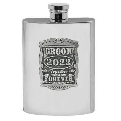 Zdjęcie Cynowa piersiówka o pojemności 170 ml