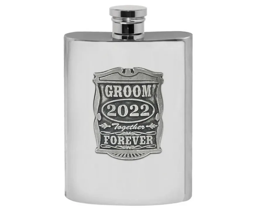 obrazek 1 Cynowa piersiówka o pojemności 170 ml