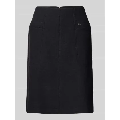 Zdjęcie Spódnica o długości do kolan z wpuszczanymi kieszeniami i detalem z logo