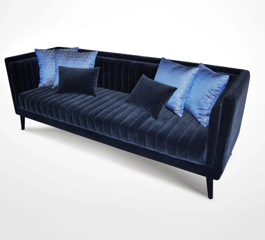 obrazek 2 Granatowa prestiżowa duża sofa do wyjątkowego salonu – Muranti