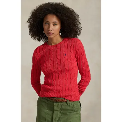 Zdjęcie Polo Ralph Lauren sweter bawełniany kolor czerwony 211891640