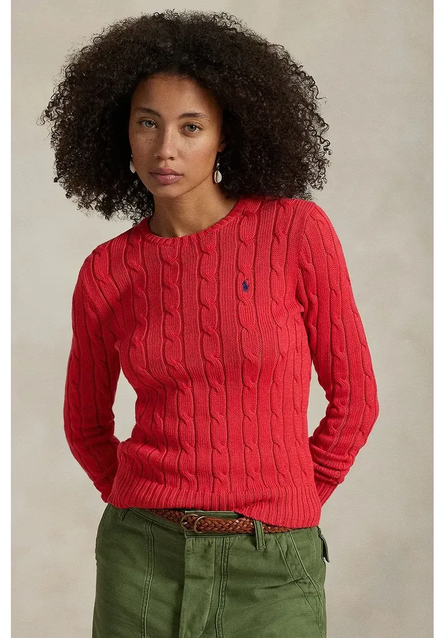 obrazek 1 Polo Ralph Lauren sweter bawełniany kolor czerwony  211891640