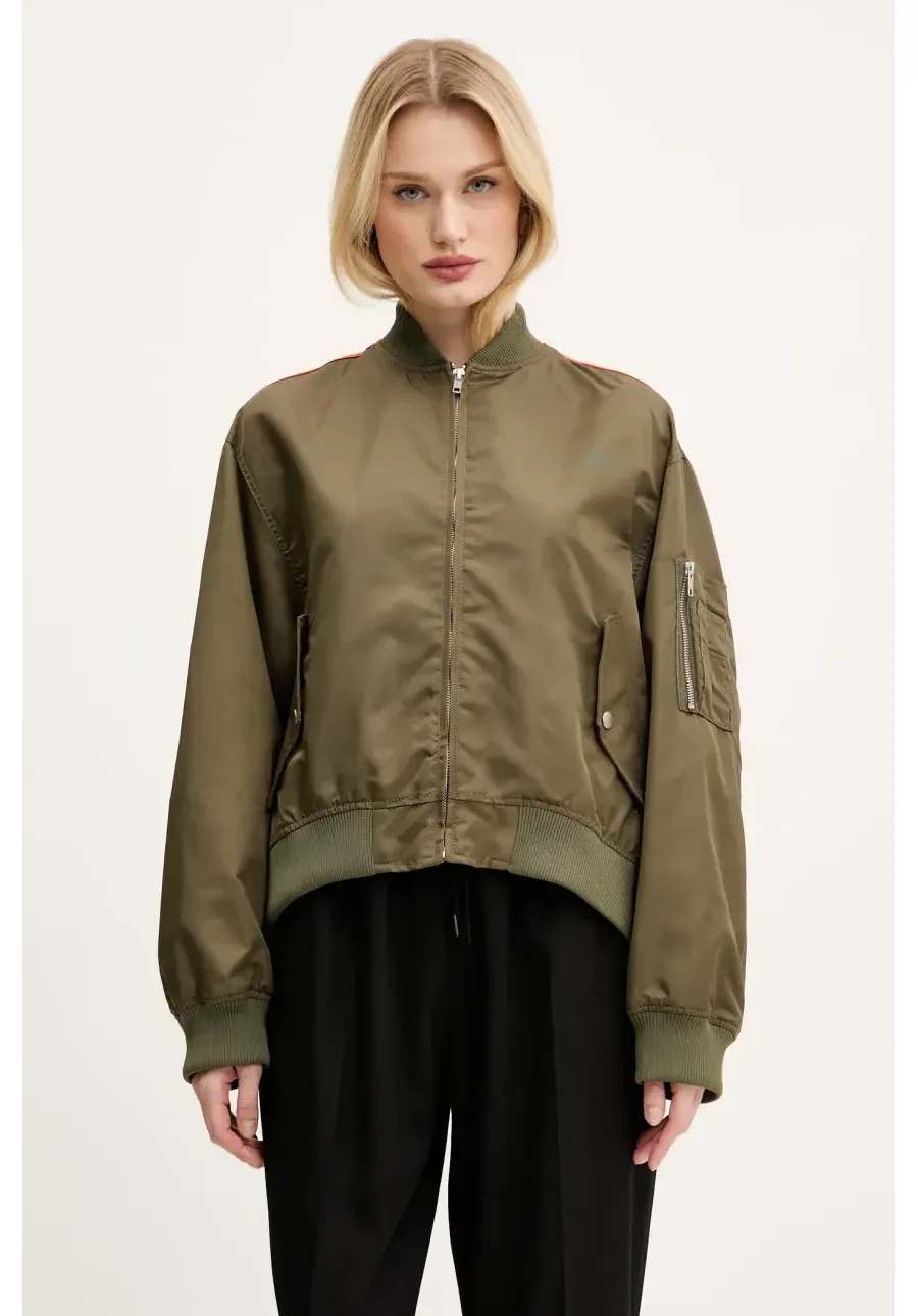 obrazek 1 MM6 Maison Margiela kurtka bomber kolor zielony przejściowa S52AM0315.M35257