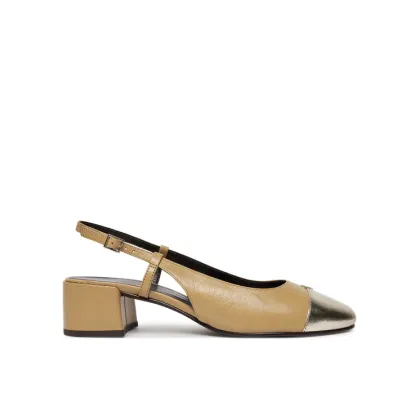 Zdjęcie Tory Burch Sandały Cap-Toe Slingback Pump 156302 Beżowy