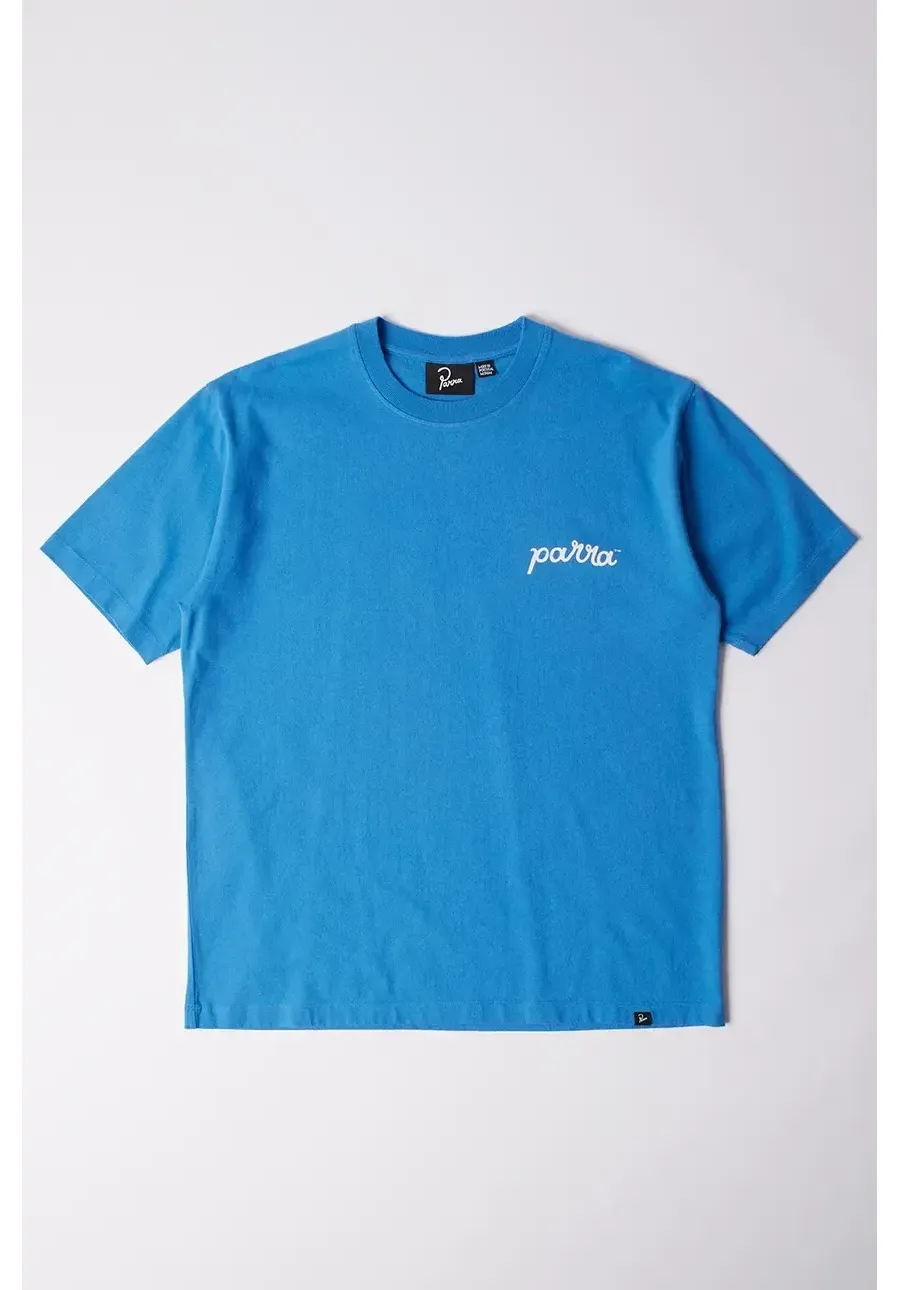 obrazek 1 by Parra t-shirt bawełniany The blob męski kolor niebieski z nadrukiem 53215