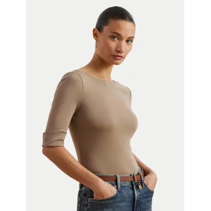 Zdjęcie LAUREN RALPH LAUREN Bluzka 200654963191 Beżowy Slim Fit
