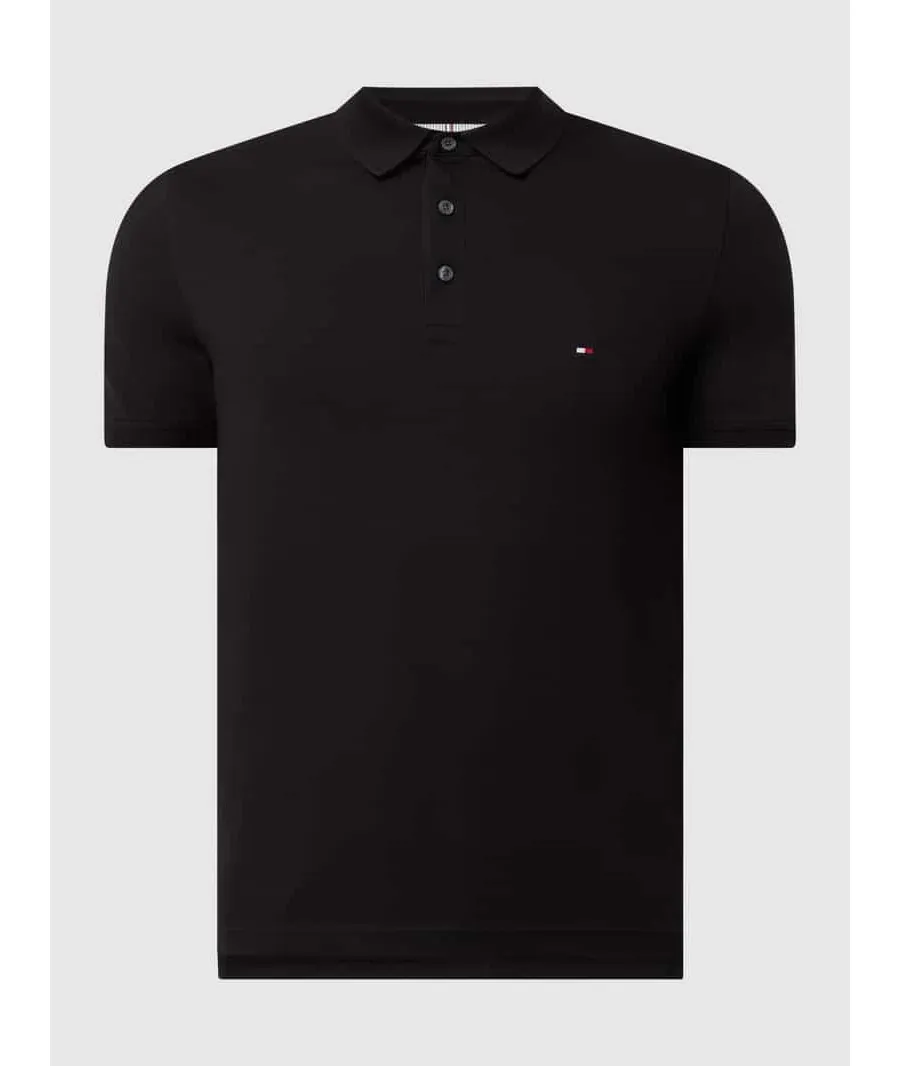 obrazek 1 Tommy Hilfiger Polo 1985 MW0MW17771 Czarny Slim Fit