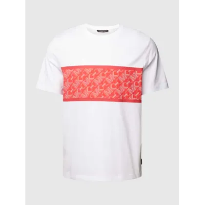 Zdjęcie T-shirt z nadrukiem z logo model ‘KORS MESH STRIPE’