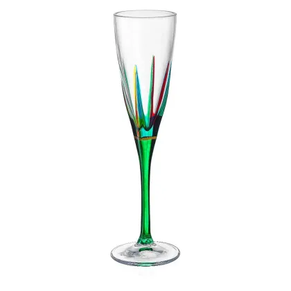 Zdjęcie Komplet 6 kieliszków do szampana wykonanych ze szkła murano (170 ml)