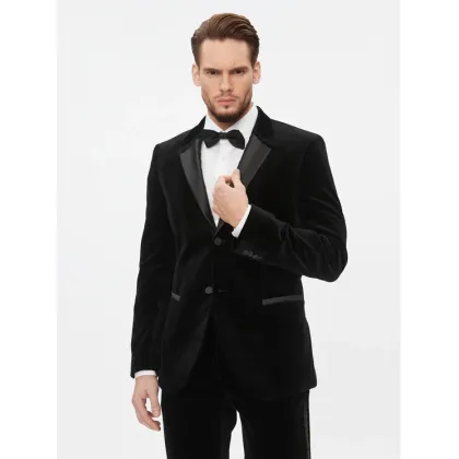 Zdjęcie Hugo Marynarka Henry234E1 50502346 Czarny Slim Fit HUGO