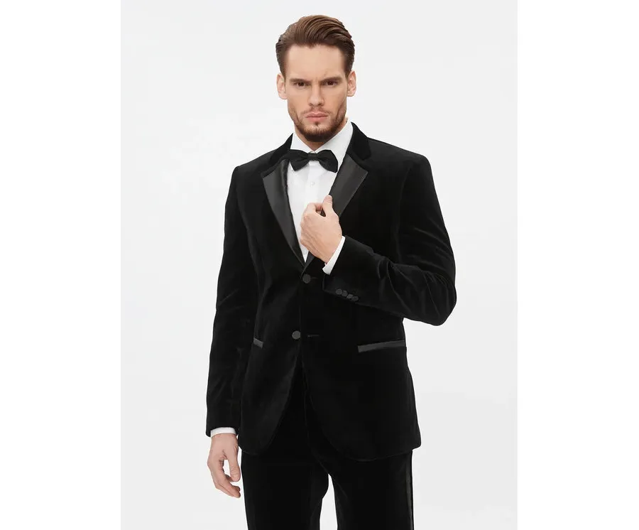 obrazek 1 Hugo Marynarka Henry234E1 50502346 Czarny Slim Fit HUGO
