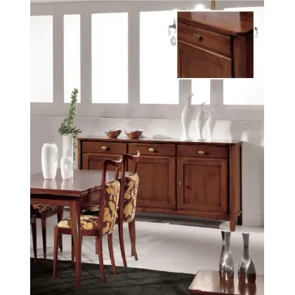 Zdjęcie Klasyczny kredens z 3 drzwiami i 3 szufladami - Fratelli Mirandola